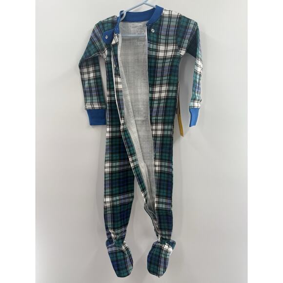 HonestBaby Sleep & Play Footed One-Piece Pajama Sleeper 100% Organic Cotton READ - Picture 12 of 15